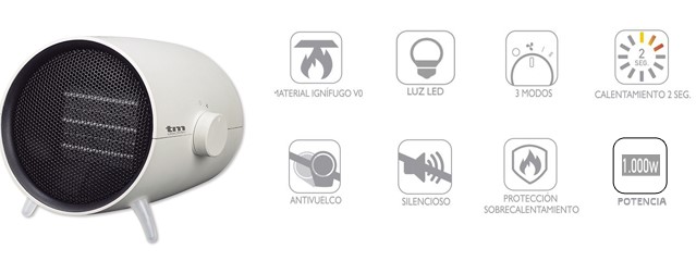 calefactor y caracteristicas