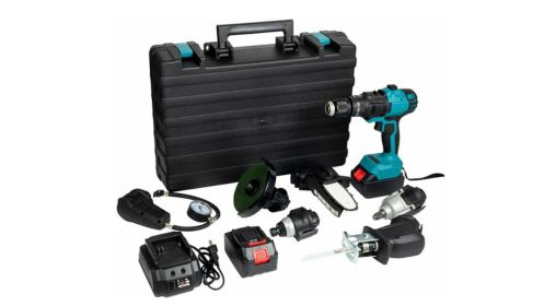 Deutsche Stahl - Set de taladro y accesorios 7 en 1